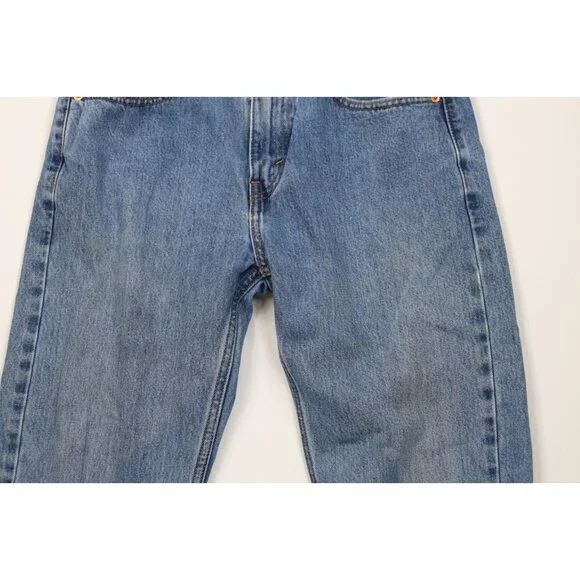 Vintage Y2K Levis 505 Mens 30x30 Faded Regular Straight Leg Denim Jeans Blue